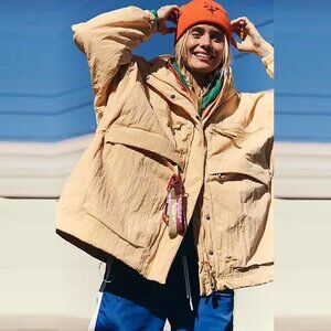 New $248 Free People Billie Boxy Lightweight Insulated Nectar Jacket Size M/L